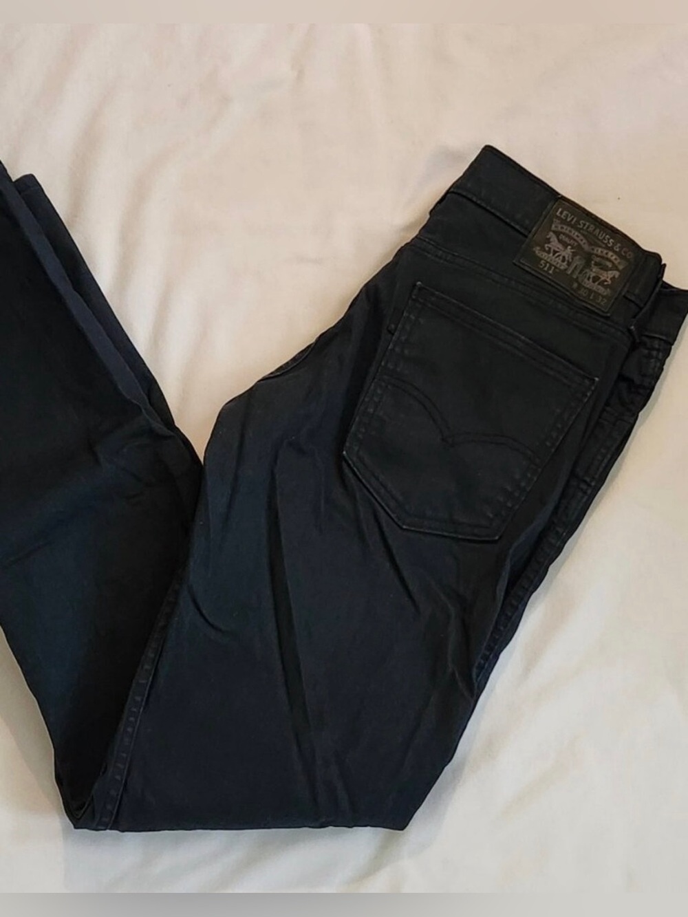 Levi's Black Slim Straight Jeans